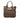 Brown Prada Cervo Open Convertible Tote Satchel