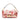 Pink Fendi Zucca Embroidered Canvas Baguette Satchel