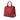 Red Prada Saffiano Lux Shopping Tote Satchel