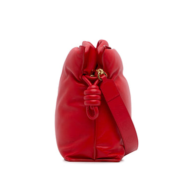 Red Loewe Medium Flamenco Knot Crossbody - Designer Revival