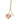 Gold Chanel CC Gold Plated Laquered Heart Pendant Necklace
