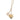 Gold Chanel CC Gold Plated Laquered Heart Pendant Necklace