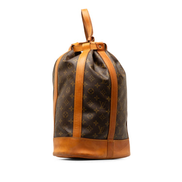 Brown Louis Vuitton Monogram Randonnee PM Bucket Bag