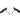 Black Chanel CC Plastic Drop Push Back Earrings - Designer Revival