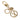 Gold Louis Vuitton Gold Plated LV Circle Key Holder and Bag Charm