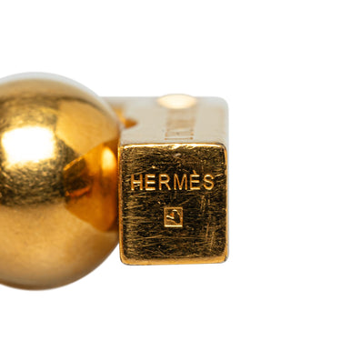 Gold Hermès L Homme Peut Embellir La Terre Cadena Bag Charm - Designer Revival