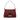 Red Fendi Zucchino Canvas Mamma Forever Shoulder Bag - Designer Revival