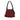 Red Fendi Zucchino Canvas Mamma Forever Shoulder Bag - Designer Revival