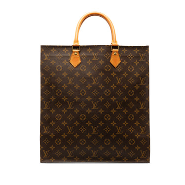 Brown Louis Vuitton Monogram Sac Plat Tote Bag