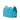 Blue Prada Saffiano Lux Turnlock Chain Crossbody