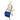 Blue Fendi FF Lock Crossbody - Designer Revival