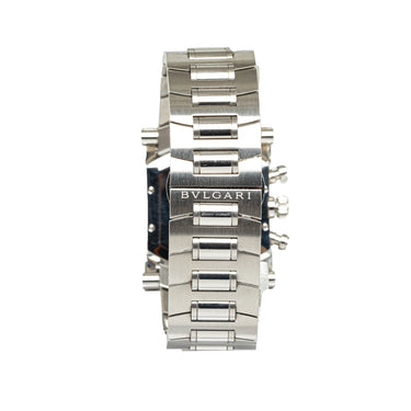 Silver Bvlgari Automatic Stainless Steel Assioma Chronograph Watch