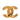 Gold Chanel CC Gold Plated Rope Edge Brooch