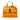 Orange Gucci Small Leather Bamboo Daily Satchel