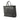 Black Prada Large Sequined Mesh Logo Tote