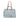 Blue Chanel Large Fringed Denim Shopping Tote Satchel
