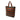 Brown Saint Laurent Le Monogramme Coated Canvas and Leather Shopper Tote Satchel