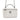 White Chanel CC Quilted Lambskin Chain Top Handle Vanity Bag