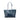 Blue Chanel Small Glazed Calfskin Deauville Tote - Designer Revival