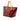 Red Louis Vuitton Monogram Vernis Bellevue PM Handbag