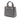 Grey Dior Medium Metallic Lambskin Cannage Lady Dior Satchel