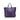Purple Prada Vitello Daino Side Zip Convertible Tote Satchel