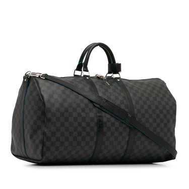 Black Louis Vuitton Damier Graphite Keepall Bandouliere 55 Travel Bag