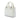 White Dior Medium Patent Microcannage Lady Dior Satchel