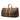 Brown Louis Vuitton Monogram Keepall 55 Travel Bag