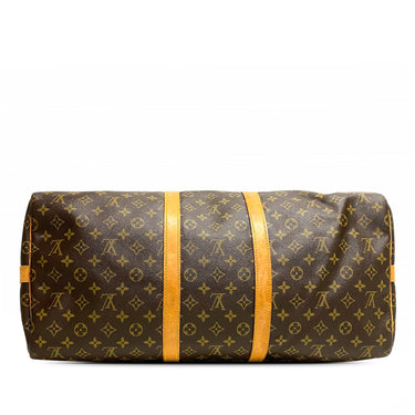 Brown Louis Vuitton Monogram Keepall Bandouliere 55 Travel Bag - Designer Revival