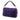 Purple Fendi Zucca Embossed Velvet Baguette Satchel