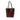 Red LOEWE Medium Bicolor Shiny Calfskin Puzzle Fold Tote