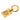 Gold Chanel CC Gold Plated Rue Cambon Tag Brooch