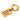 Gold Chanel CC Gold Plated Rue Cambon Tag Brooch