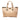 Gold Gucci GG Canvas Web Tote