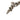 Silver Louis Vuitton Brass Monogram Row Necklace