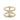 Gold Louis Vuitton Gold Plated LV Iconic Ring XS