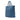 Blue Prada Vitello Daino Open Convertible Tote Satchel - Designer Revival