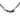 Black Hermès Swift Chaine Maillon Double Tour Costume Necklace