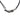 Black Hermès Swift Chaine Maillon Double Tour Costume Necklace