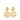 Gold Chanel Gold Plated CC Drop Clip-On Earrings - Designer Revival