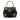 Black Prada Tartan Saffiano Trimmed Tessuto Satchel