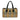 Beige Burberry Haymarket Check Canvas Boston Bag