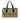 Beige Burberry Haymarket Check Canvas Boston Bag