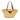 Beige Prada Large Palmitto Vitello Basket Tote - Designer Revival
