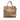 Brown Prada Vitello Daino Open Convertible Tote Satchel