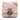 Pink Fendi Zucchino Metallic Canvas and Shearling Crossbody