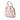 Pink Burberry Small Grained Calfskin Heritage Orchard Bowling Bag Satchel