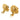 Gold Chanel CC Gold Plated Logo Clip On Earrings