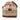 Beige Burberry Haymarket Check Coated Canvas Drawstring Bucket Bag